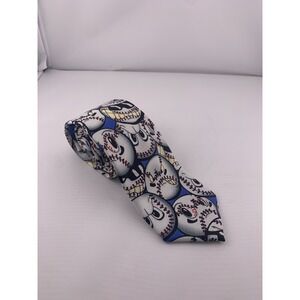 Baseball Wild Ties Men's Neck Tie Microfiber